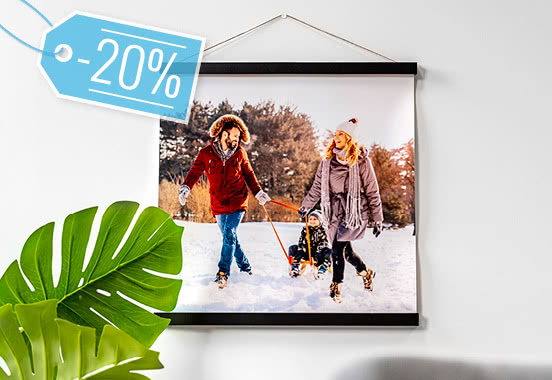 20% korting op canvas en wanddecoratie smartphoto